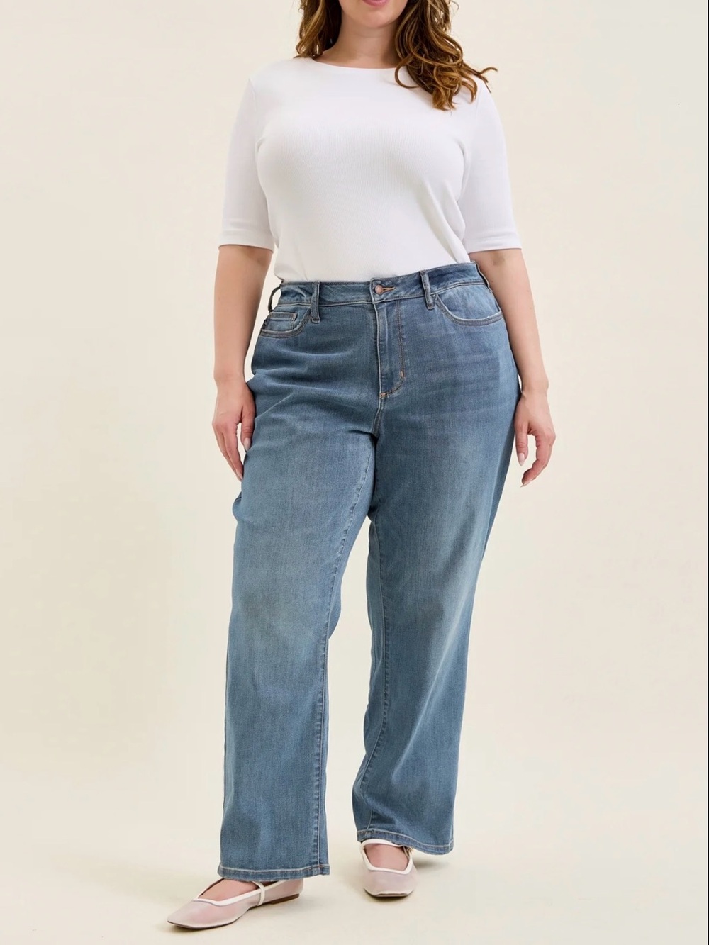 Judy Blue 16w Light Wash Denim Jeans straight fit